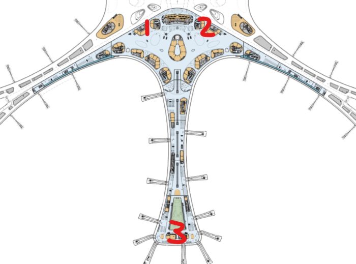 北京大兴机场 平面图图片