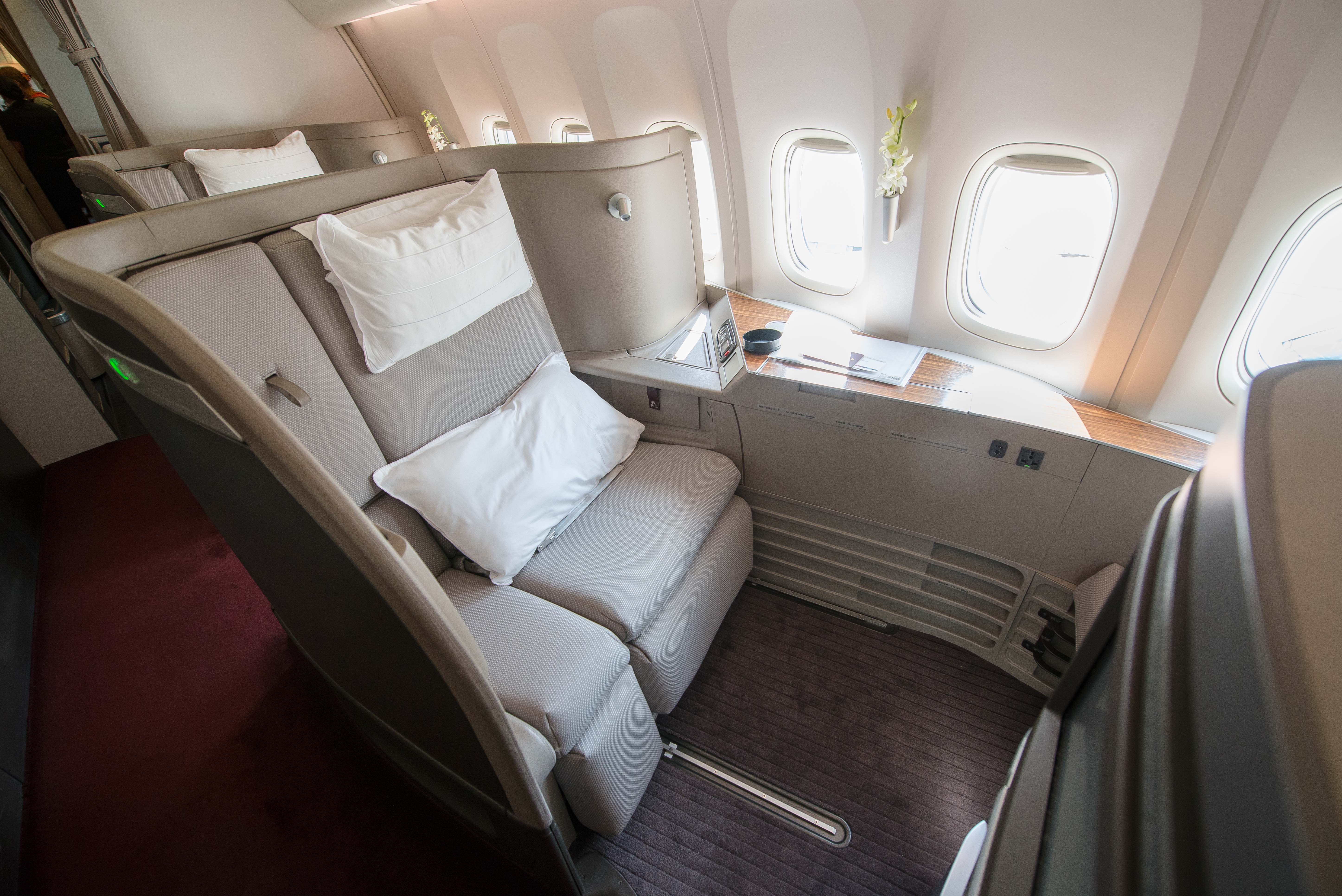 Cathay Pacific 77W First Class Seat