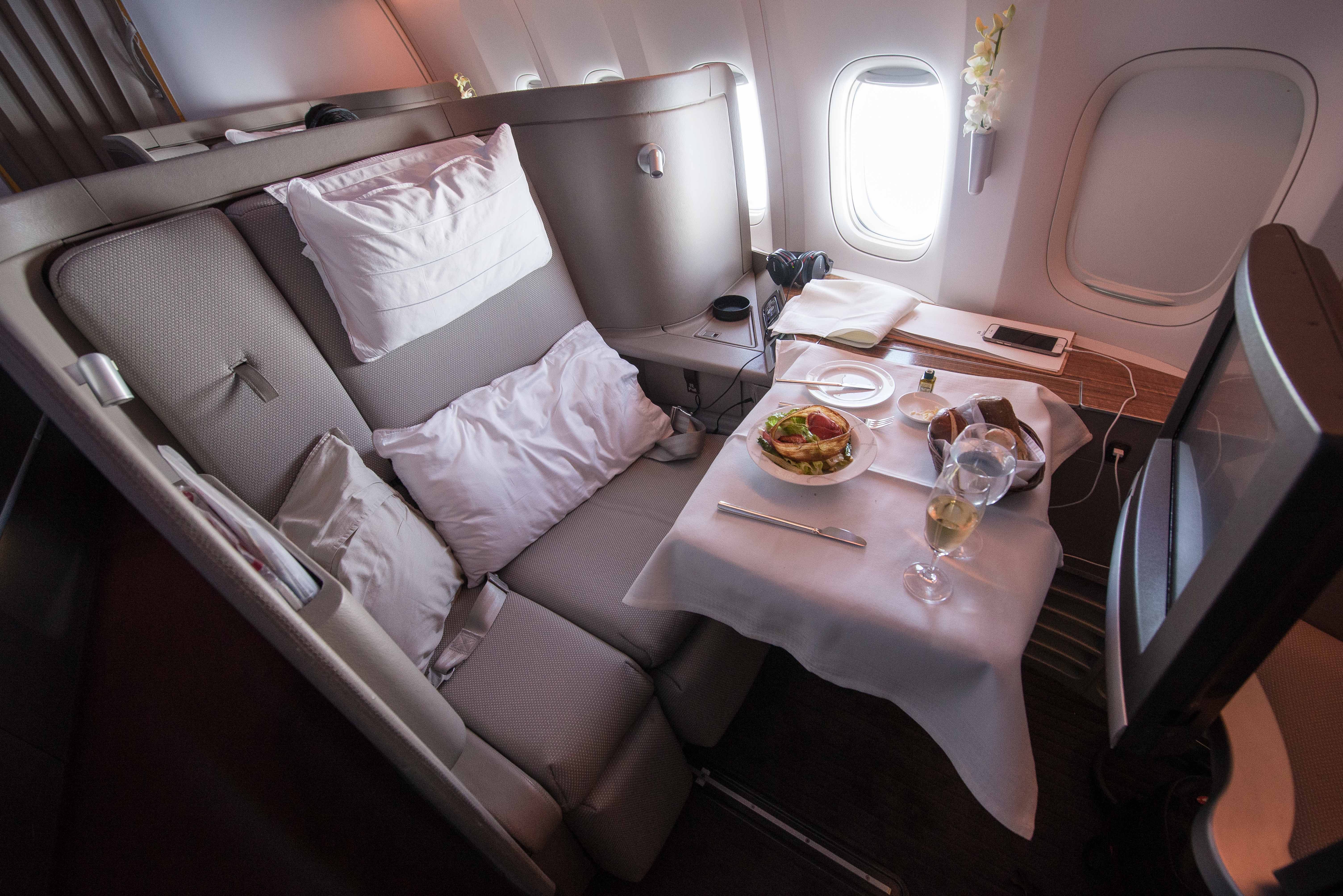 Cathay Pacific 77W First Class