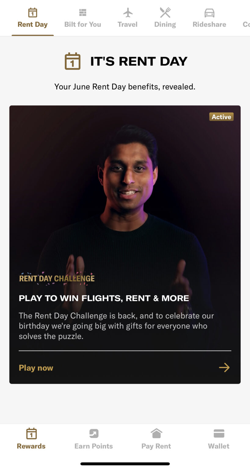 Bilt Rent Day 活动【2024.6 更新：Point Quest 活动送250分】 美国信用卡指南