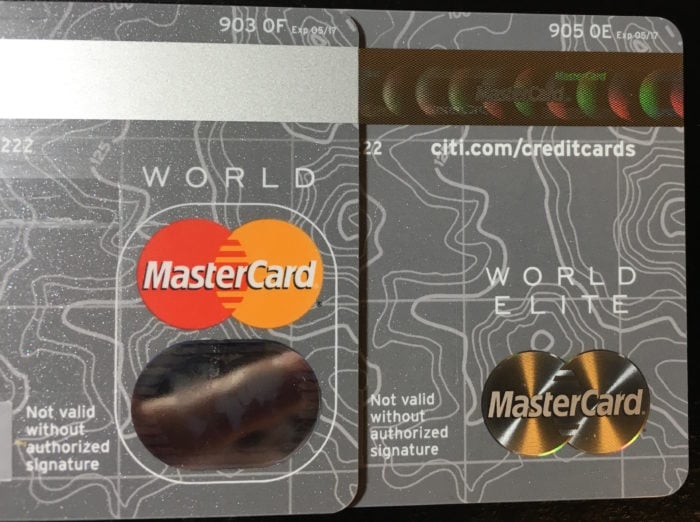 Word MaterCard v.s. World Elite MasterCard
