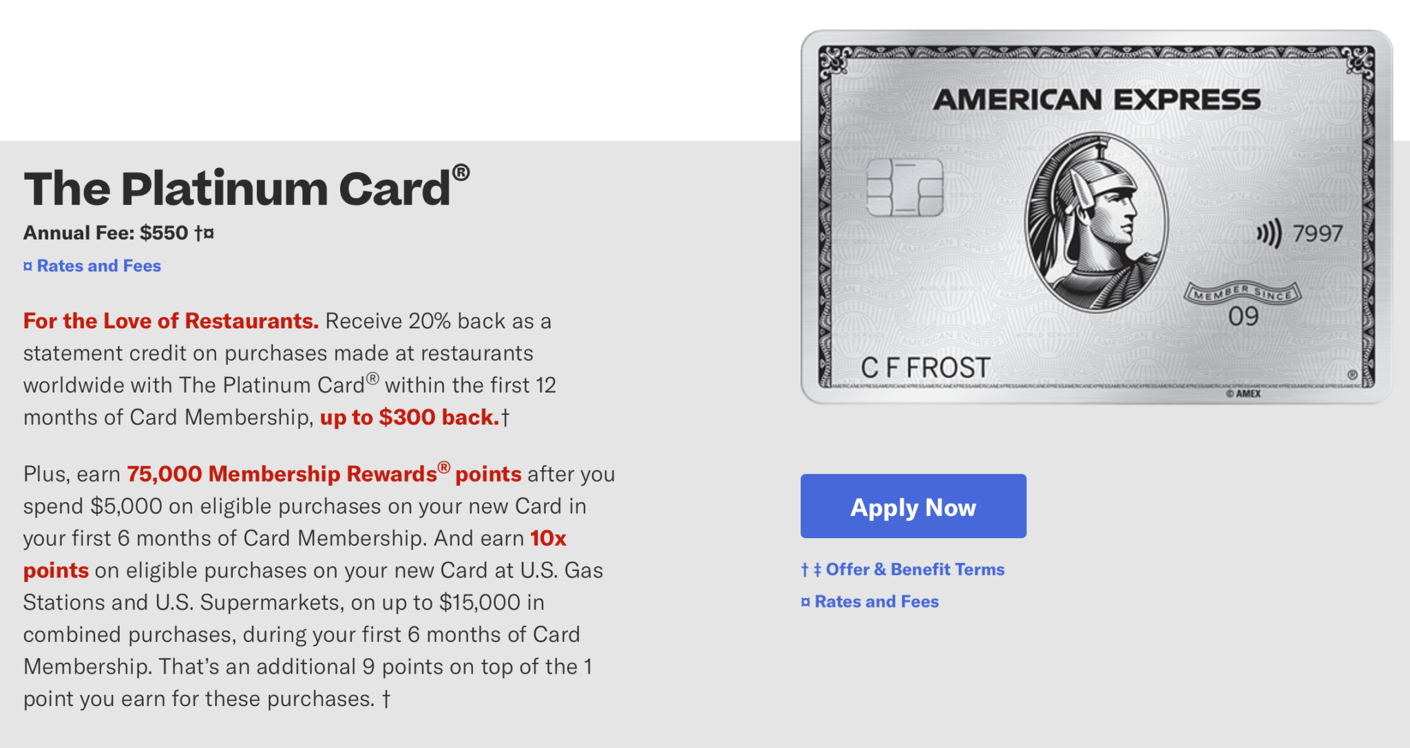 AmEx Platinum Card Review (2021.1 Update 100k + 10x on Grocery&Gas