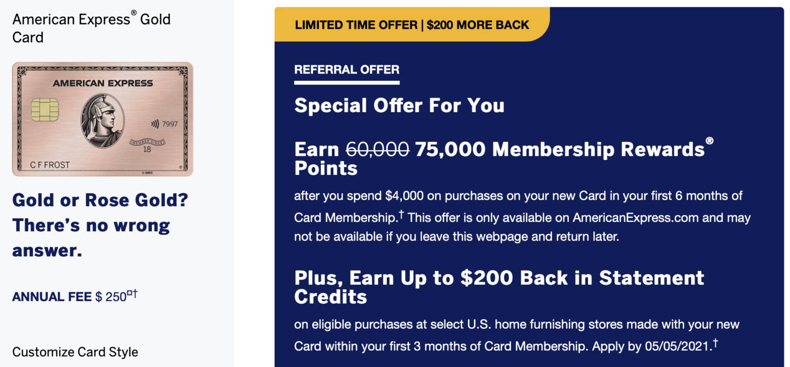 Earn Additional 200 Statement Credits at Select Home Furnishing Stores