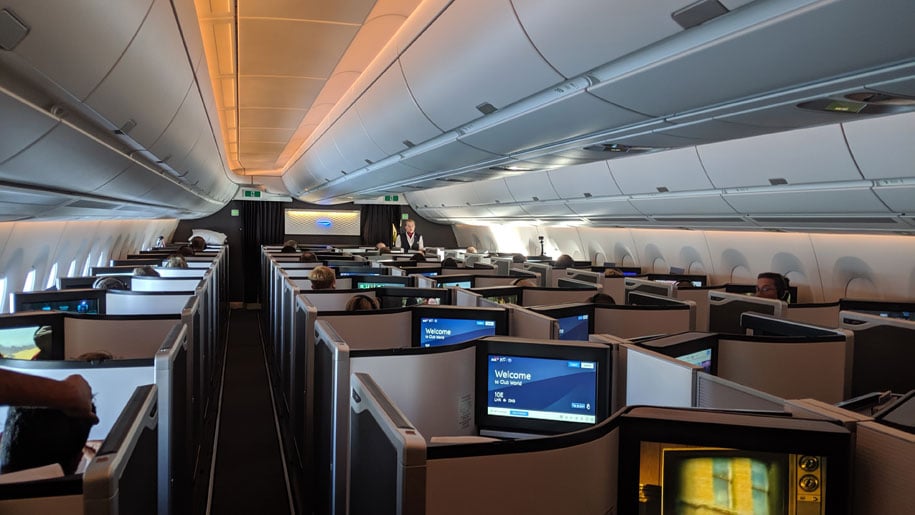 British Airways A350-1000-cabin