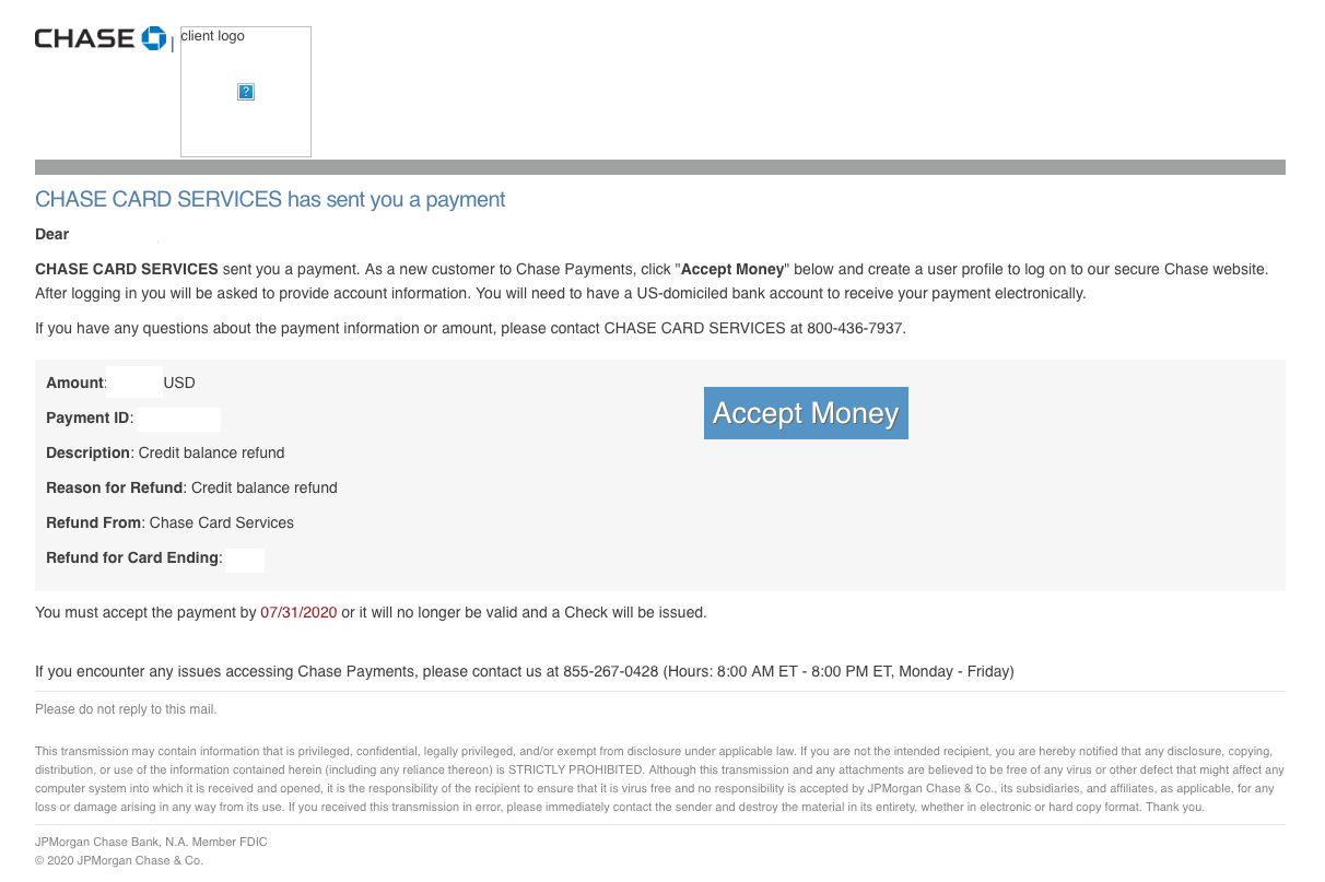 信用卡多付的钱 负数余额 可以直接退款到checking 以chase为例 美国信用卡指南